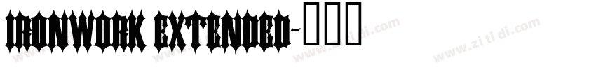 Ironwork Extended字体转换